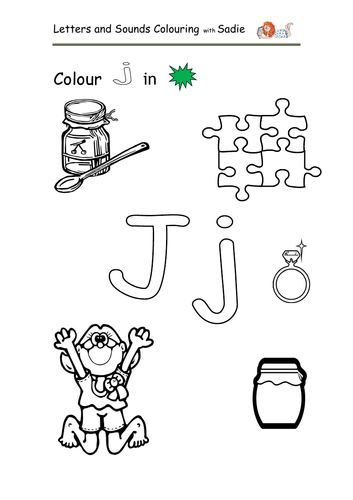 Letters and Sounds Colouring Set 4 | Teaching Resources