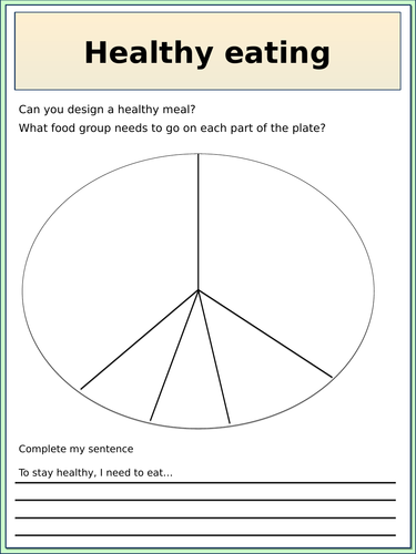 Healthy Eating Healthy Lifestyles - September | Teaching Resources