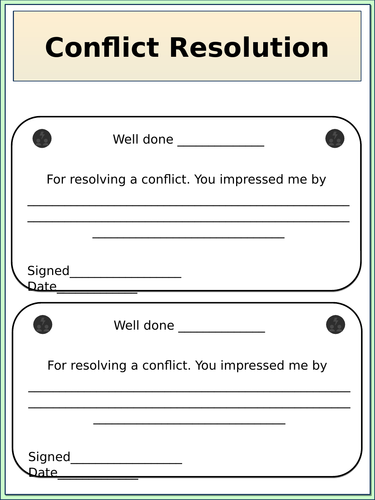 Conflict Resolution Day - Primary PSHE | Teaching Resources