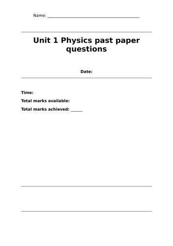 btec-applied-science-unit-1-past-exam-question-packs-teaching-resources