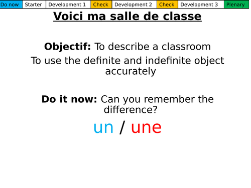 Dynamo 1 Module 1.2 Voici ma salle de classe!