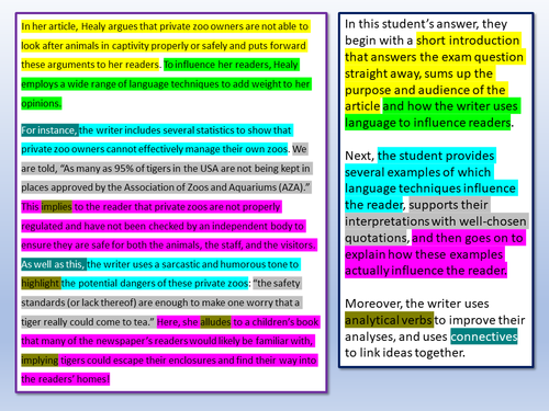 English Language Paper 2 Q3 | Teaching Resources