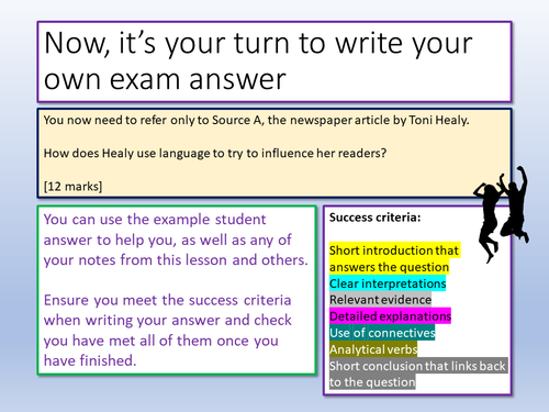 English Language Paper 2 Q3 | Teaching Resources