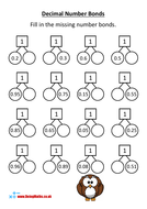 Number Bonds Practice - Arithmetic Worksheets Set | Teaching Resources