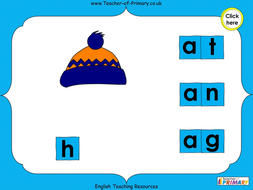 Making Words - 'at', 'an' and 'ag' | Teaching Resources
