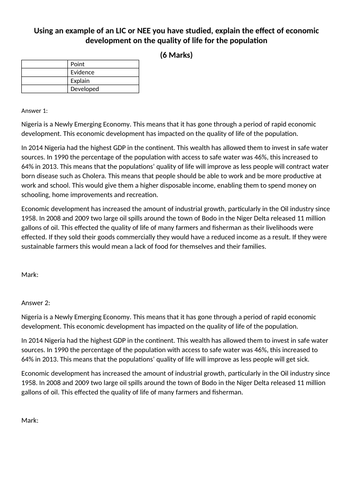 Changing Economic World  L13 - AQA GCSE