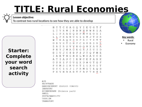 Changing Economic World  L17 - AQA GCSE