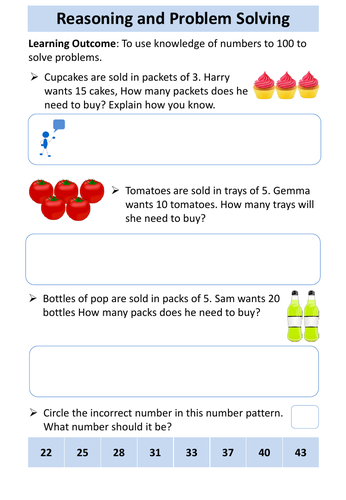 OCR Entry Level 2 Maths - Numbers to 100 | Teaching Resources