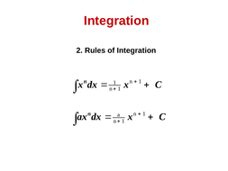 Calculus - Integration | Teaching Resources