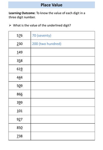 ocr-entry-level-3-maths-numbers-to-1000-teaching-resources