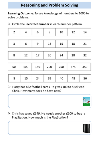 ocr-entry-level-3-maths-numbers-to-1000-teaching-resources