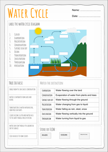 water cycle critical thinking questions