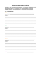 An Inspector Calls: Seven Deadly Sins Worksheet | Teaching Resources