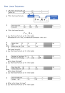 Linear Sequence Worksheet | Teaching Resources