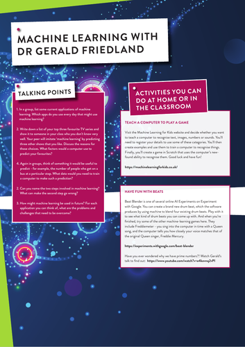 Machine learning | Teaching Resources
