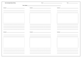 Non chronological report examples ks2 picture