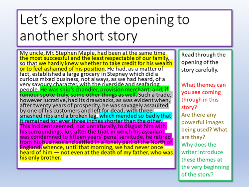 short-stories-themes-teaching-resources