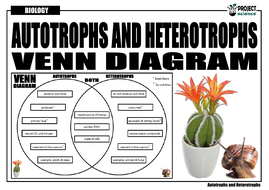 Autotrophs and Heterotrophs Venn Diagram | Teaching Resources