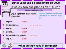 Mis Planes De Futuro Teaching Resources