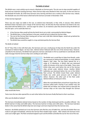 The Battle of Jutland, 1916 | Teaching Resources