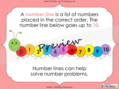 The Number Line - EYFS | Teaching Resources