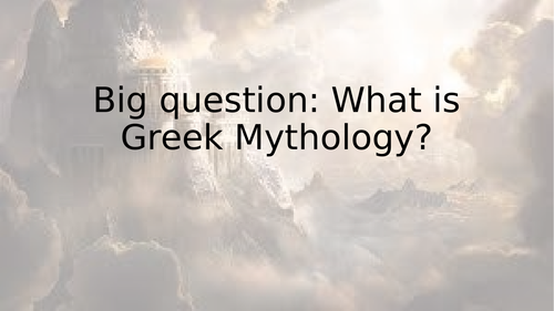 English Unit: Greek Mythology Year 5/6 | Teaching Resources