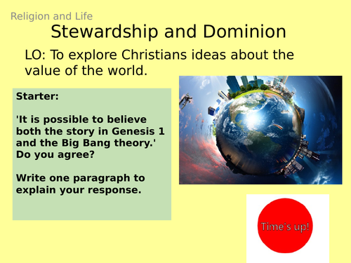 AQA GCSE RE RS - 2 Value of the world - Theme B: Religion and Life