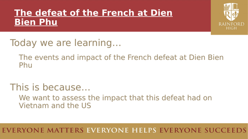 AQA 8145 - The defeat of the French in Dien Bien Phu (conflict in Asia)