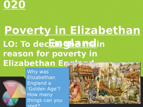 Elizabethan England Poverty AQA 9-1 | Teaching Resources