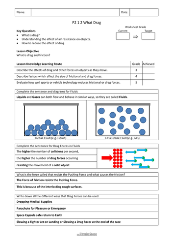 KS3 Physics AQA P2 1 Forces - Contact Forces and Pressure - 8 PPTs, 8 ...