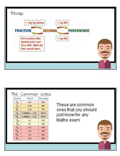 New Functional Skills Full Lesson-Fractions-Decimals-Percentages ...