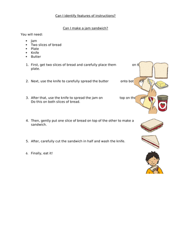 Writing Instructions Teaching Resources