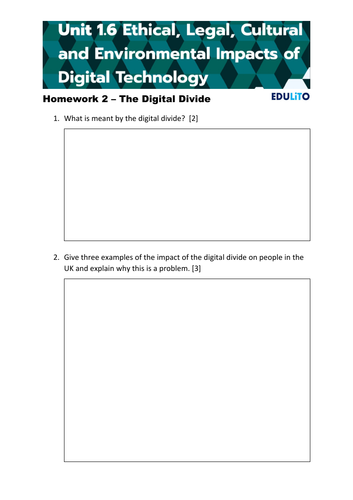 homework digital divide