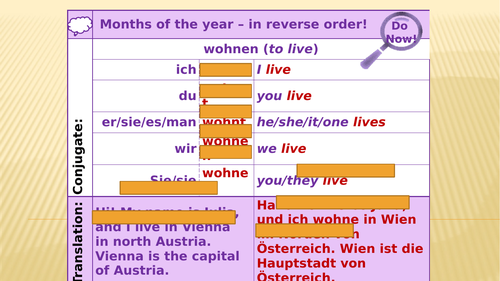 Y7 German Lesson 12 - School Bag / School Equipment