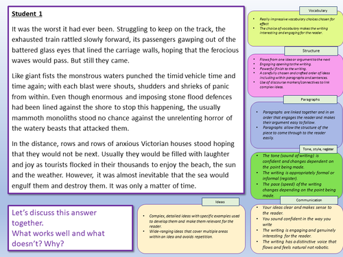 Gcse creative writing short story examples image