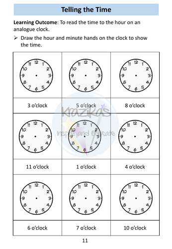 Functional Skills Maths - Entry Level 1 - Time | Teaching Resources