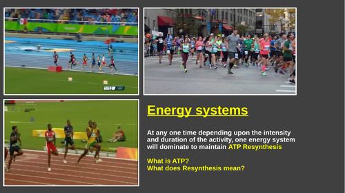 OCR A Level PE Year 2 Energy for exercise lesson powerpoint