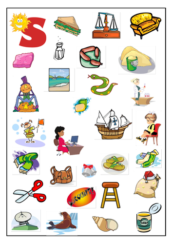 30 things that start with the letter S | Teaching Resources