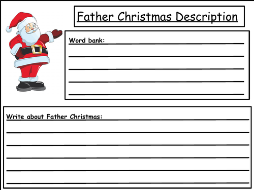 christmas descriptive writing teaching resources