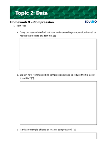 homework 6 compression answers