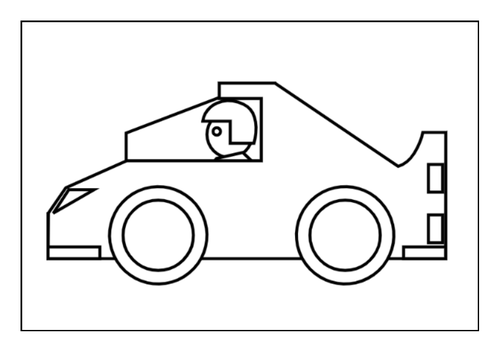 10 Vehicle Colouring Pages | Teaching Resources