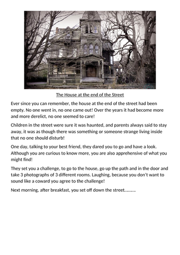 Haunted House Description Teaching Resources