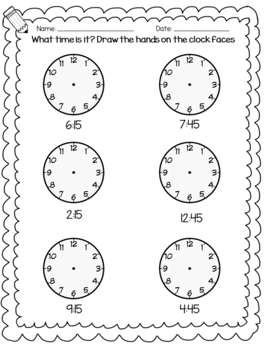 Telling the time workbook 2 - counting in five minutes KS1 KS2 Y1 Y2 Y3 ...