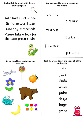 split digraph worksheets teaching resources