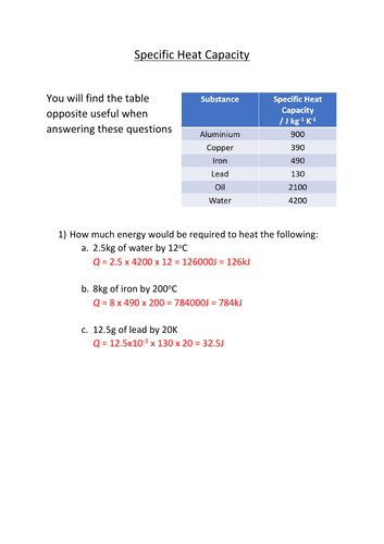 btec-engineering-specific-heat-capacity-and-latent-heat-powerpoint-worksheet-teaching