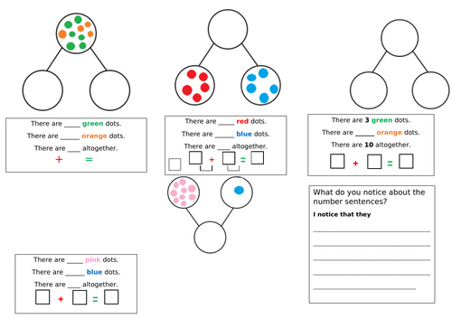 part whole model homework year 1