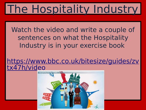 Exploring the hospitality industry