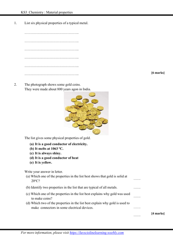KS3_Secondary 1 checkpoint_worksheet and revision (with answer script