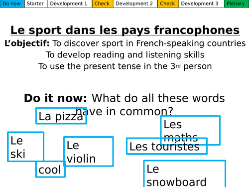 Le sport dans les pays francophones Dynamo 1 Mod 3.3