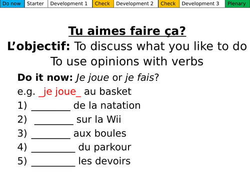 Tu aimes faire ça? Dynamo 1 Module 3.4